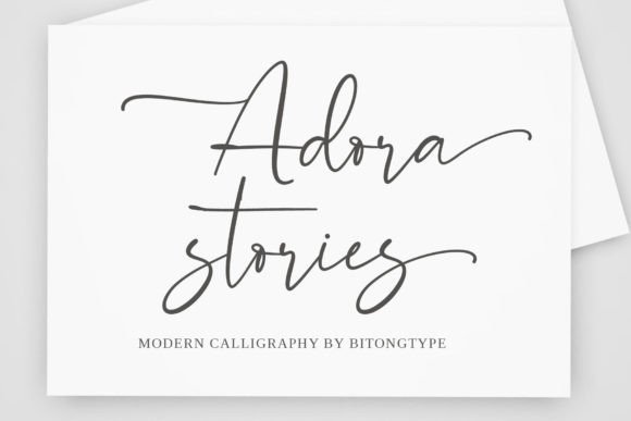 Adora Stories: A Stylish Script Font for Modern Editorial Design