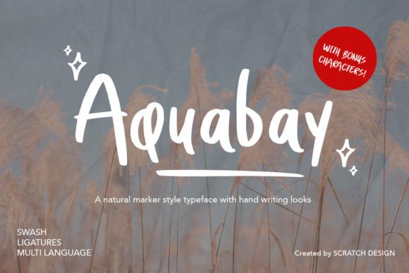 Aquabay: A Handwritten Font with Editorial Charm