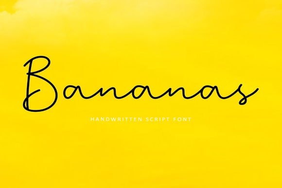 Bananas: A Fresh Take on Script Fonts for Modern Branding