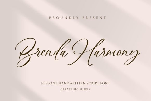 Brenda Harmony: A Script Font for Elegant Editorial Design