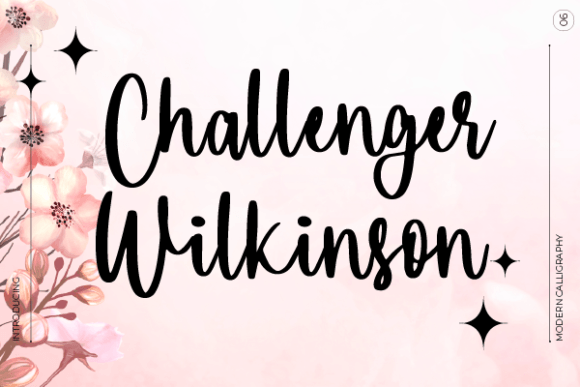 Challenger Wilkinson: A Stylish Script Font for Modern Editorial Design