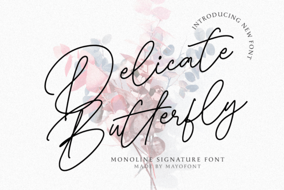 Delicate Butterfly: A Script Font That Elevates Editorial Design