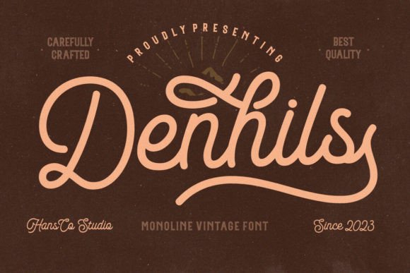 Denhils Font: How a Retro Monoline Typeface Can Elevate Your Campaign Visuals