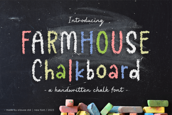 Farmhouse Chalkboard: A Delicate Script Font for Modern Branding