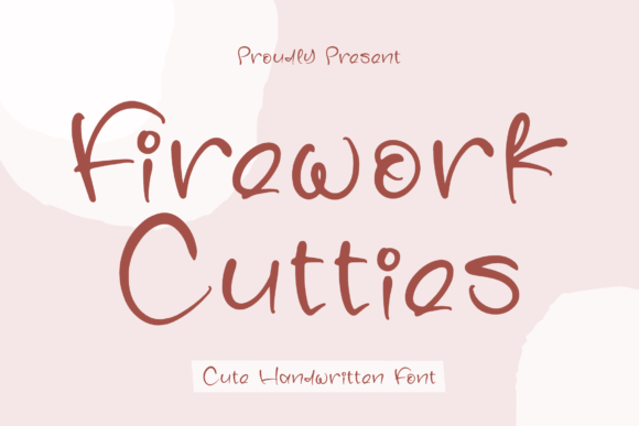 Firework Cutties: A Cute Handwritten Font for Crafters and Product Designers
