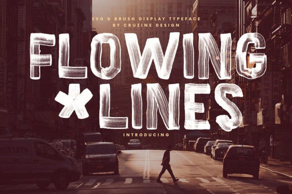 Flowing Lines: A Bold Script Font for Modern Marketing Typography