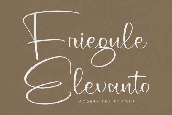 Friegule Elevanto: A Romantic Handwritten Script for Modern Branding