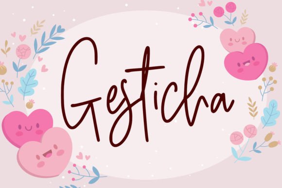 Gesticha: A Quirky Handwritten Font for Modern Web Design