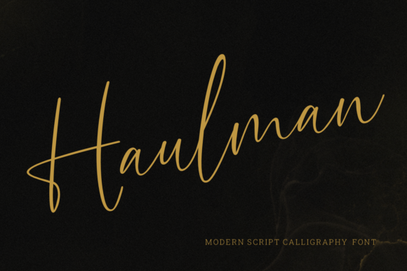 Haulman: A Dazzling Script Font for Modern Web Design Projects