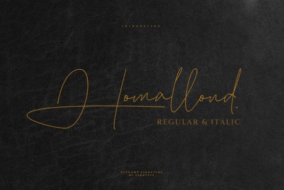 Homallond: A Handwritten Font That Elevates Brand Identity with Elegance