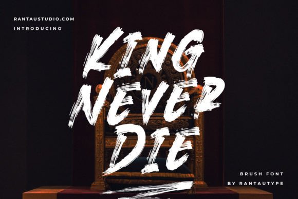 Kingneverdie: A Bold Script Font for Modern Editorial Design
