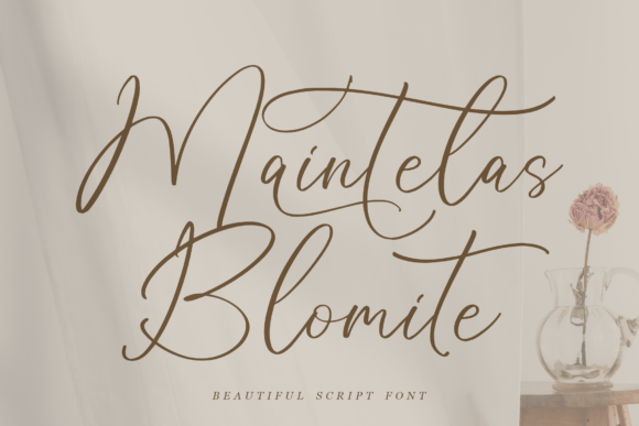 Maintelas Blomite: A Luxurious Script Font That Elevates Small Business Branding