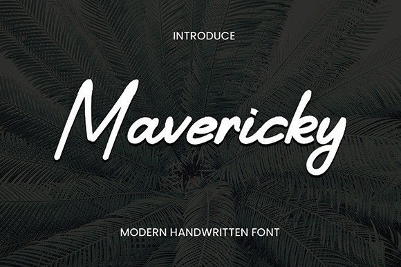Mavericky Font: A Stylish Script for Crafters and Product Designers