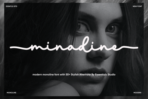 Minadine: A Modern Monoline Font That Elevates Digital Branding