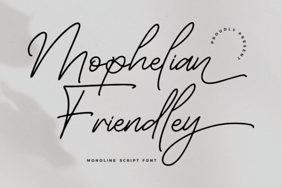 Mophelian Friendley: A Monoline Script Font That Elevates Web Design