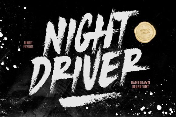 Night Driver: A Bold Display Font for Real Branding Projects