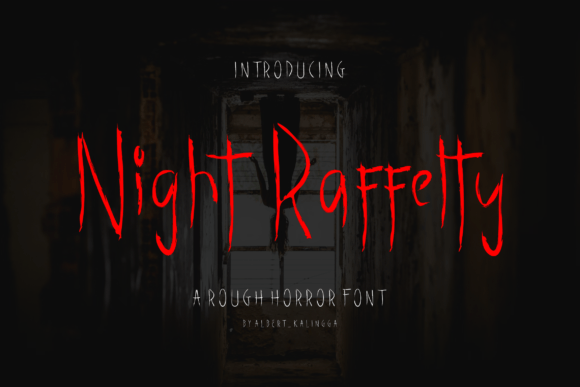 Night Raffelty: A Modern Whimsical Display Font for Magical Branding