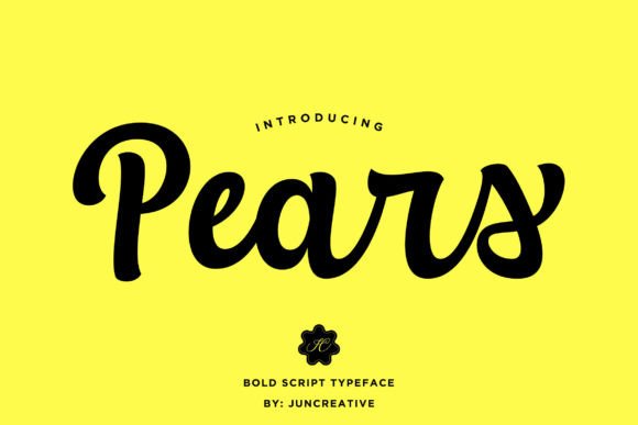 Pears: A Handwritten Font for Elegant Editorial Design