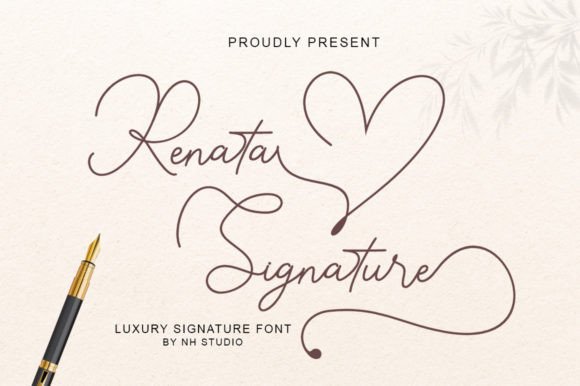 Renata Signature: A Luxurious Font That Elevates Small Business Branding