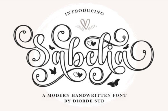 Sabelia Outline: A Handwritten Font That Elevates Digital Design