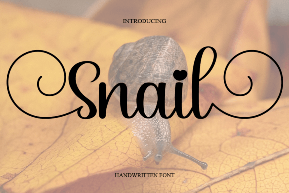 Snail: A Fresh Handwritten Font for Modern Editorial Design
