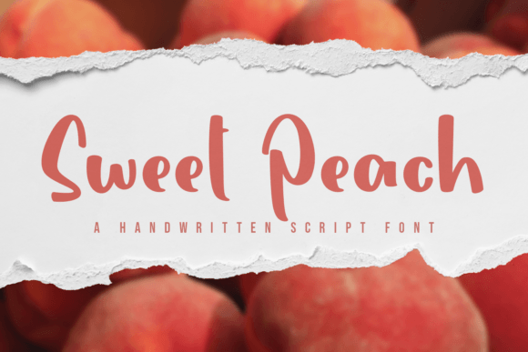 Sweet Peach: A Handwritten Font That Elevates Campaign Visuals