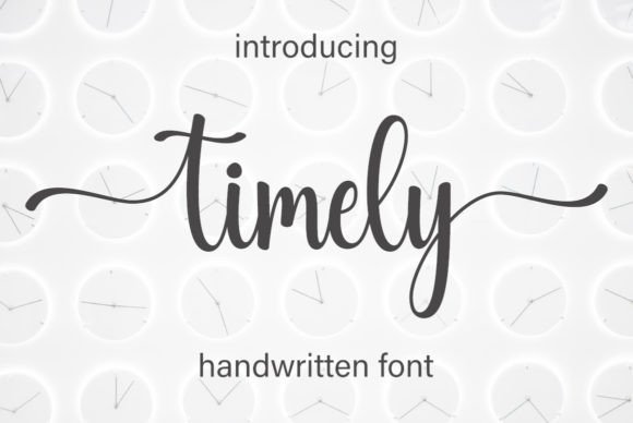 Timely: A Thoughtful Handwritten Font for Elegant Editorial Design